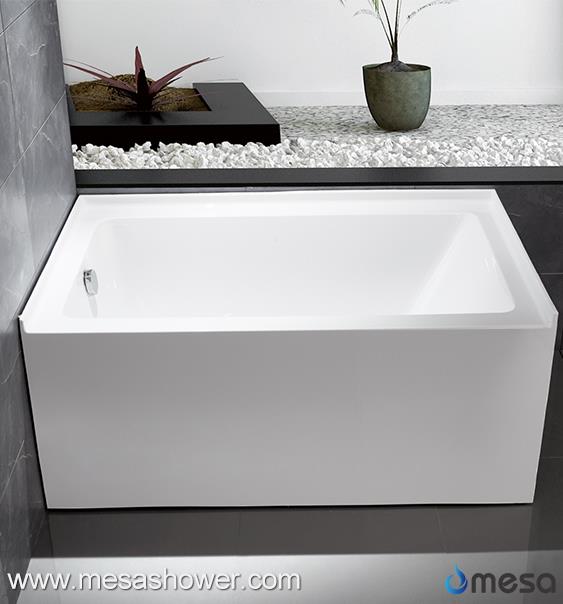 Semplice Alcove torna a parete vasca da bagno in materiale acrilico