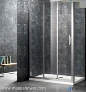 Cornice scorrevole in vetro chiaro pieghevole di nuova progettazione 2017