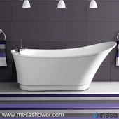 Stand alone in acrilico Vasca da bagno ovale irregolare MEC3150