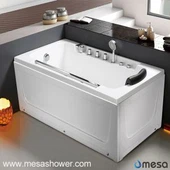 Vasca da bagno in acrilico jetted vasca idromassaggio rettangolare di angolo di disegno semplice da vendere