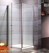 Porta d'acquazzone di vetro chiaro di vendita calda dell'angolo quadrato
