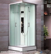 Cabina doccia idromassaggio quadrata idromassaggio con porta in vetro scorrevole