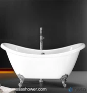 Vasca da bagno Clawfoot di pantofola doppia doppiata di immaginazione meravigliosa con certificazione C / UPC